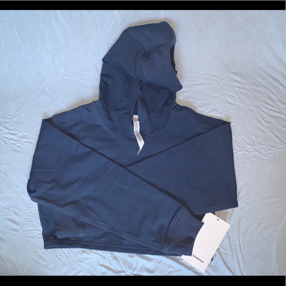 LA All Yours Cropped Hoodie - INK BLUE💙